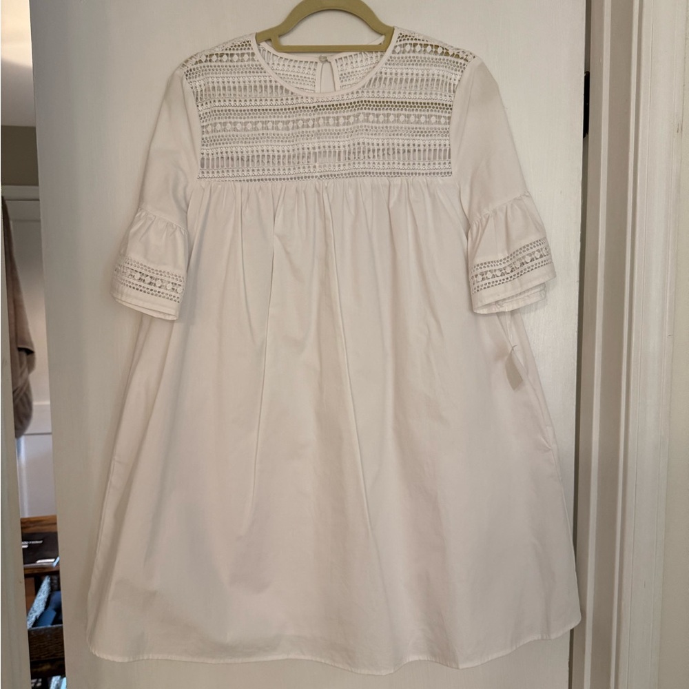NWT White Babydoll Dress